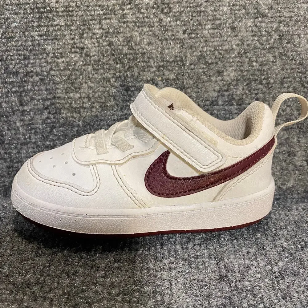 Kids Toddler Size 4 Nike Court Borough Low Recraft Stretch Lace Casual Sneakers